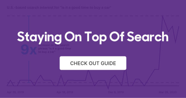 Read the "Staying On Top of Search" Guide